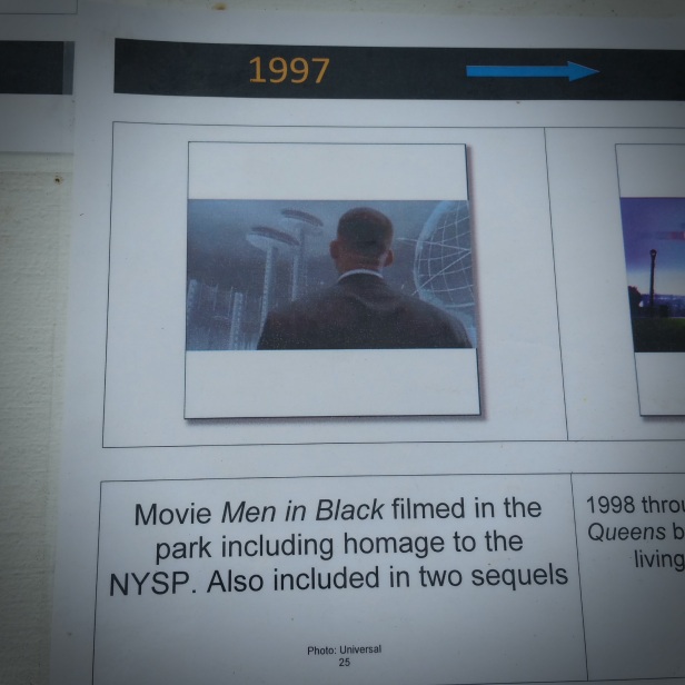 Men in Black filmed at New York World's Fair 1964 Queens NY NYC